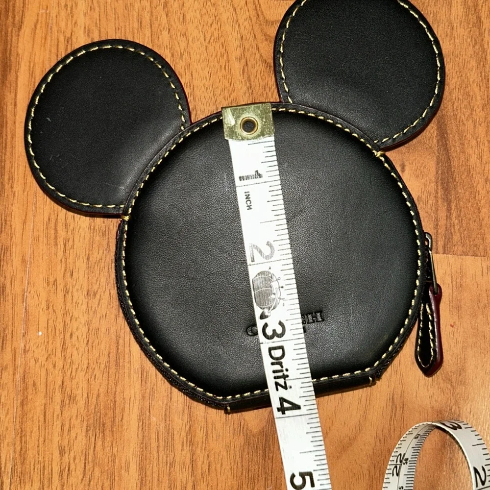 Authentic Coach Black Mickey Mouse Coin Purse